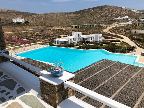 Our whitewashed Cycladic villa is located in Elia, in the southern part of the i Filothei, Greece Cycladic Villa, pool & sea view - Elia beach Cycladic home vacation rental 37894136