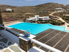 Our whitewashed Cycladic villa is located in Elia, in the southern part of the i Filothei, Greece Cycladic Villa, pool & sea view - Elia beach Cycladic home vacation rental 37894136