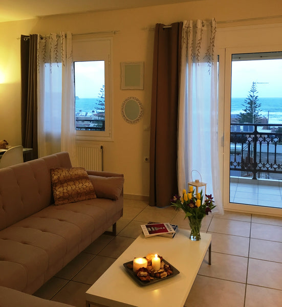 The apartment is about 80 sq. meters, consisting of 2 bedrooms, a living room, a Agia Marina, Greece Sea View Apartment Entire rental unit vacation rental 17941057