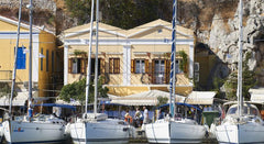 Situated right on the port of Symi Town, Symi Port View Apartment offers self-ca Rhodes, Greece Symi Blue Port Apartment Entire rental unit vacation rental 12662156