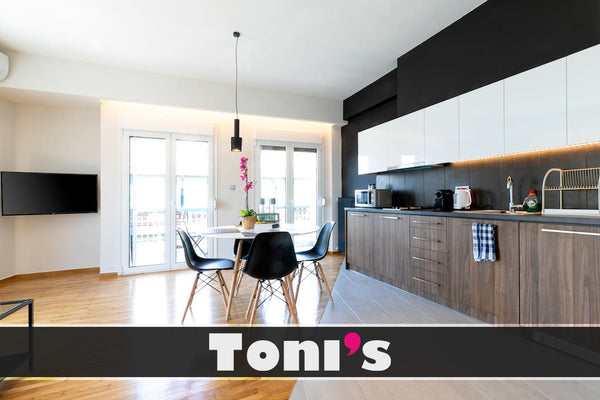 Enjoy the modern Architecture style touched by the luminous mediterranean sun. C Athens, Attica, Greece Toni's - 2BD Central home in Thissio Entire rental unit vacation rental 26466169