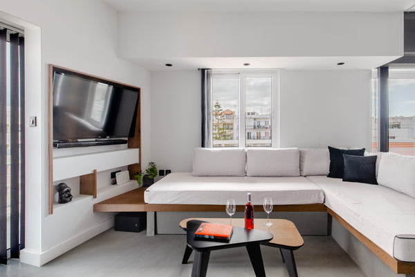 Step into a Jacuzzi made for 2 in the bathroom of this aesthetically pleasing lo Chania, Greece Upscale Accommodation at A-Loft in the Heart of Chaniá City Entire rental unit vacation rental 25924277