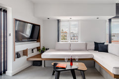 Step into a Jacuzzi made for 2 in the bathroom of this aesthetically pleasing lo Chania, Greece Upscale Accommodation at A-Loft in the Heart of Chaniá City Entire rental unit vacation rental 25924277