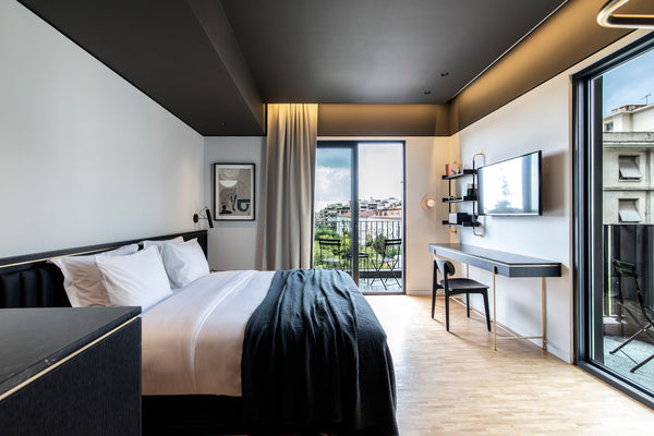 We love places with a past and stories to tell. The Modernist Athens settled int Thessaloniki, Greece The Modernist Athens | Deluxe Room with Balcony Room in hotel vacation rental 47041389