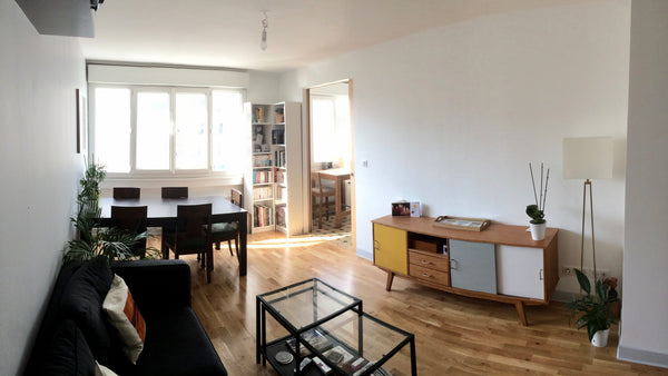 Appartement traversant, très lumineux, situé au 8ème étage d'un immeuble dans un Paris, France Grand appartement lumineux tout équipé Entire rental unit vacation rental 23974853