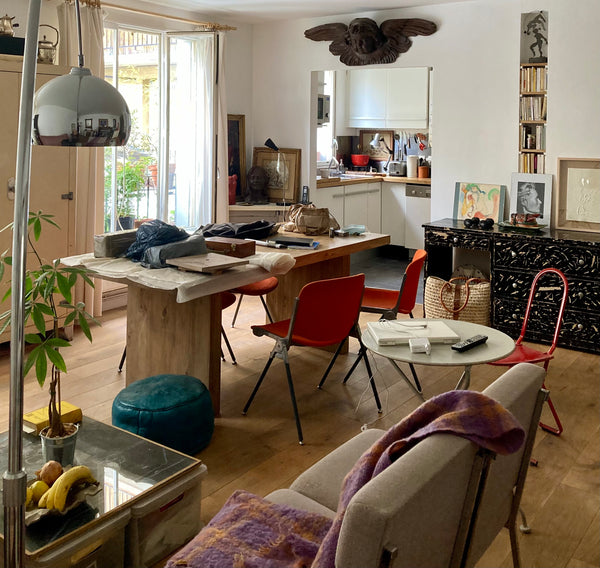 Proposes for the month of August nice private room Paris center, in a nice flat  Paris, France Nice double room M°Goncourt 75010, free all August Private room in rental unit vacation rental 18399247