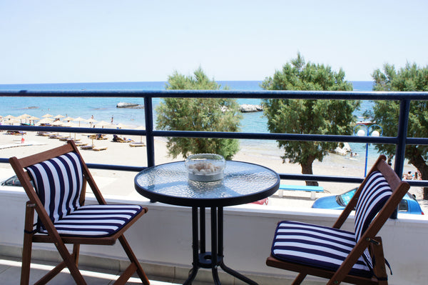 Unobstructed view of the Mediterranean Sea from a private balcony, just in front  Rodos Beach Villa Entire villa vacation rental 13143866
