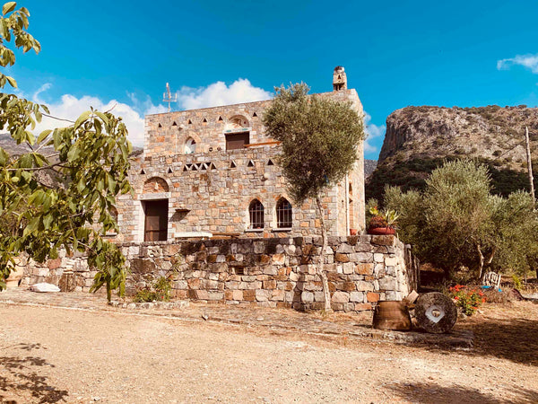 A lovely house near the mountains and the Aposelemi lake. The house has one  acr Athens, Greece House made of stones Tower vacation rental 5993659