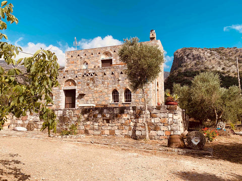 A lovely house near the mountains and the Aposelemi lake. The house has one  acr Athens, Greece House made of stones Tower vacation rental 5993659