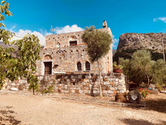 A lovely house near the mountains and the Aposelemi lake. The house has one  acr Athens, Greece House made of stones Tower vacation rental 5993659