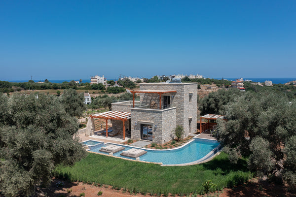 Rosemary is a fantastic 105 sqm. m. villa in a 3000 private fenced plot located  Rethimnon, Greece Rosemary villa,Huge private pool,Garden,Near beach Entire villa vacation rental 679654542025660657