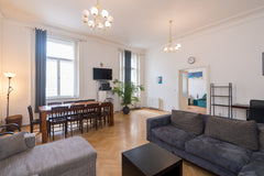 City center apartment with plenty of light! Quiet area, close to all attractions Prague, Czechia Big City Center Apartment w/ Living Room 🧡💛💚 Entire rental unit vacation rental 23428645