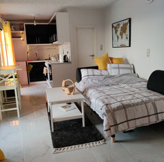 Enjoy a peaceful and relaxing start to your day with an ice coffee and a cooling Athens, Greece Penthouse studio for a blissful getaway Entire rental unit vacation rental 582330021593555702