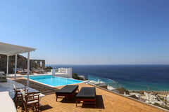 Luxurious complex of three houses located over the soughtafter Elia beach of Myk  Mykonos Elia Luxurious Complex has 2 private pools Entire home vacation rental 5756104