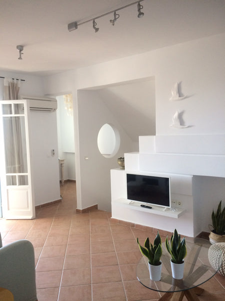 The maisonette is centrally located and provides easy access to Batsi (5'), the  Athens, Greece Sunset Mezonette Cycladic home vacation rental 622220144507732266