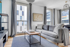 Show up and start living from day one in Vienna with this stylish two-bedroom Bl Vienna, Austria Leopoldstadt 2BR w/ Loggia, Gym & Sauna, nr U2 Entire rental unit vacation rental 644719243133552062