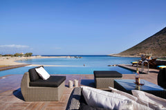 The first sight upon entering this villa is the breathtaking view across the inf Chania, Greece Into the sea...When the pool touches the sea... Entire villa vacation rental 50060501