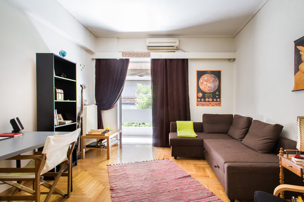 A comfortable and cozy apartment 50sqm with bedroom, bathroom, living room, kitc Athens, Attica, Greece Zen apartment | 10min Center | 50m metro Entire condo vacation rental 11598511