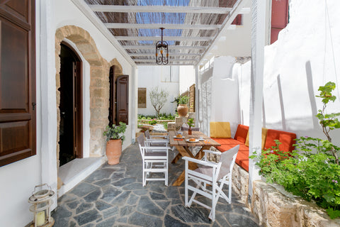 A romantic courtyard, secluded within vines, bougainvillea, jasmine and fragrant Rhodes, Greece Villa dei Ciottoli Entire villa vacation rental 12239715