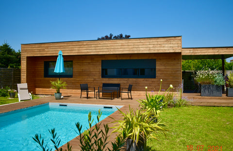 Appréciez le confort et le calme de notre annexe, idéalement située pour visiter Bordeaux, France Annexe en bois climatisée et équipée Entire guesthouse vacation rental 41855256