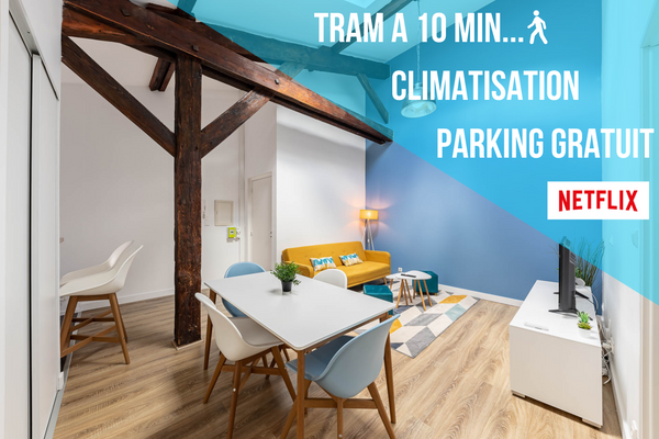 Pour vos séjours professionnels ou privés, venez profiter de ce très bel apparte Bordeaux, France Aux portes de Bordeaux★Le Loft Samba★MindUrGuest Entire rental unit vacation rental 51340271