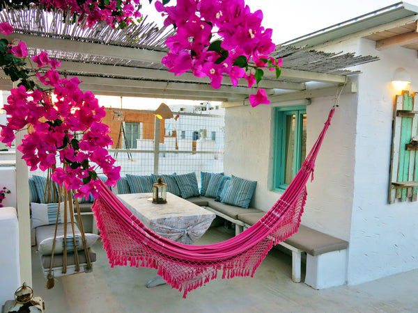 First floor apartment of traditional Cycladic style with roof garden, in the hea Paros, Greece Βougainvillea House II Entire home vacation rental 13932692