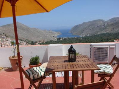 The house has a magnificent sea view at Pedi bay.Consists two independent floors  house in symi/ Horio Entire home vacation rental 5866637