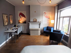 The room is approx. 20sqm, located on the second floor of the house; the toilets Ghent, Belgium Curiosity room in a Belle-Epoque house Private room in townhouse vacation rental 10083084