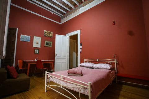 5' from Syntagma sq. 5' from Monastiraki sq. SUPER CENTRAL and a house with hist Athens, Greece The monumental house -Red room Private room in home vacation rental 13972503