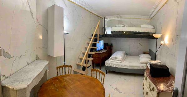 Fully renovated apartment of 280 sq. ft., with a double bed in the mezzanine and Paris, France Practical first-floor studio Entire rental unit vacation rental 15294019