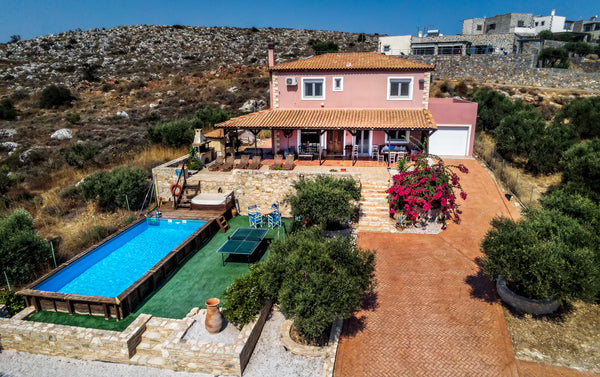 Villa Elise is a beautiful 4 bedroomed property, fully air conditioned with a la Heraklion, Greece Luxury Home with Private Pool, A/C, Table Tennis. Entire villa vacation rental 24344909