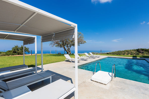 Perched on a hillside overlooking Cretan sea,  Villa O² is a modern holiday home Rethimnon, Greece Villa O², Exceptional Sea View & Full Privacy! Entire home vacation rental 20644880