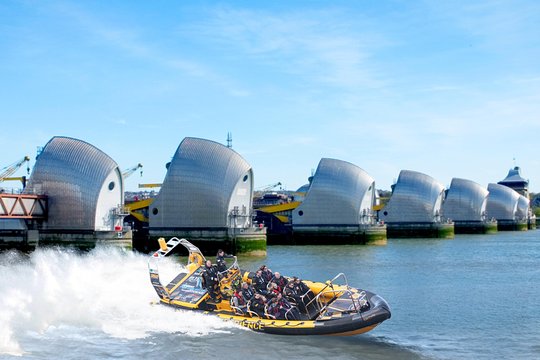 Speedboat 'Thames Barrier Experience' to/from Embankment Pier 70 minutes  Private Tours and Travel Guide Europe London CITY London Destination Tour