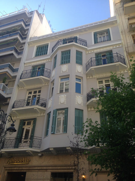 It is a 50sq.m. apartment on the 3rd floor of a listed building. It is located a Thessaloniki, Greece Architect's apartment in a listed building Entire rental unit vacation rental 19253287