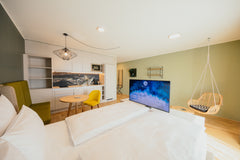 Entspann Dich in Deinem Zuhause auf Zeit. Auf ca. 35 m² bietet Dir das Apartment Vienna, Austria Rioca Vienna Posto 1 - Apartment Copacabana Room in aparthotel vacation rental 44091130