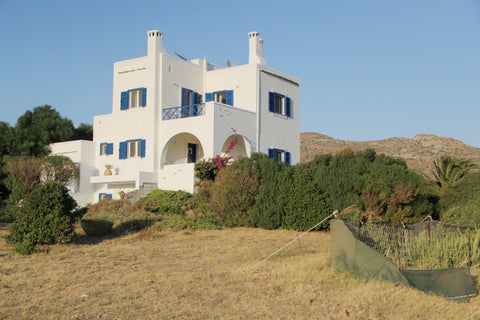 A lovely 250m2 Villa designed by a family of architects, within walking distance Athens, Greece Villa Kiriaki, a Refined Aegean villa in Andros Entire villa vacation rental 3341054