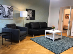 The apartment has a living room with kitchen, bedroom, bathroom, toilet and an a Vienna, Austria Apartment in Vienna-Hernals Entire rental unit vacation rental 44554899