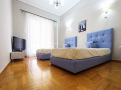 Central stylish ,4th floor apartment with elevator access, only 5 min  walk from Greece Contemporary 2 bedroom apartment Entire rental unit vacation rental 35475484