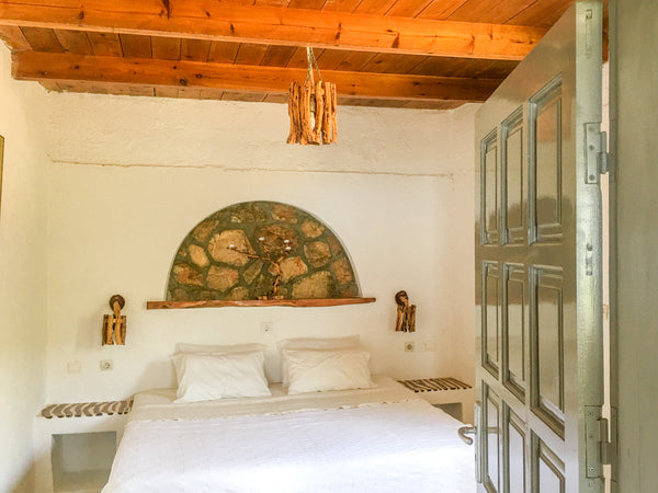 A great family apartment comprising double bedroom and a sofa in the living area  Studio 16 with Sarakiniko Views and Great WiFi Entire serviced apartment vacation rental 47793260