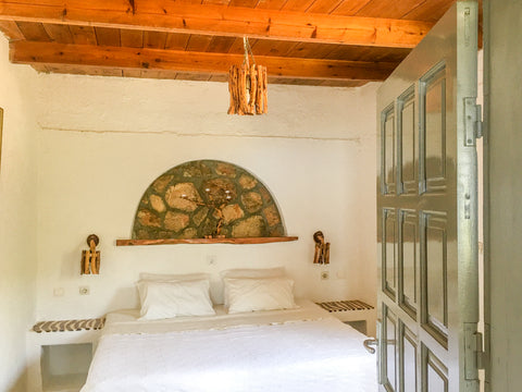 A great family apartment comprising double bedroom and a sofa in the living area  Studio 16 with Sarakiniko Views and Great WiFi Entire serviced apartment vacation rental 47793260