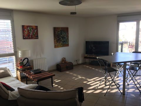 Appartement T3 lumineux, cuisine équipée, TV, WiFi, ainsi qu'un balcon au 3ème é Lyon, France Logement entier de 70 m2 prox de la gare Part Dieu Entire rental unit vacation rental 29355353