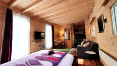Cozy all-natural wooden log cabin set in a large landscaped garden in the Vienna Klosterneuburg, Austria Scandinavian Log Cabin - Private Parking & Terrace Entire chalet vacation rental 2740159