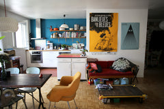 Notre logement est proche du quai de la Loire, qui longe le Bassin de la Villett Paris, France Sur les bords du canal Entire rental unit vacation rental 13655162