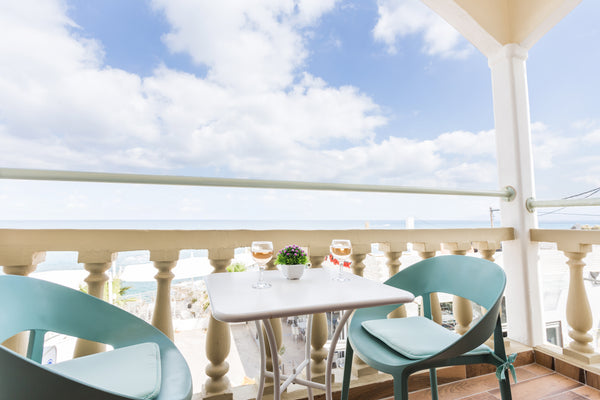 Our studio has a marvellous view to the big blue and is located next to organize Heraklion, Greece Sea View Studio Entire rental unit vacation rental 19083938