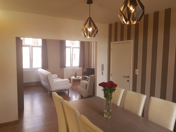 Luxury and spacious Duplex apartment!<br />FREE PRIVATE PARKINGS, TERRACE, No LE Antwerp, Belgium TheDUPLEX(+terrace!): Nature&City life of Antwerp! Entire rental unit vacation rental 54108044
