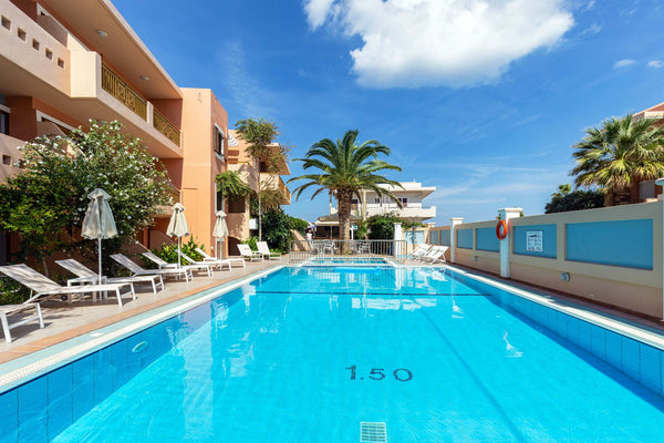 Modern 1 - bedroom apartments on the ground floor of Aristea Aparthotel (Aristea Rethimnon, Greece Garden Level Apartment in Aristea Aparthotel Entire serviced apartment vacation rental 6407464