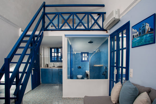 Double Maisonette with Sofa Bed is an apartment designed for couples with one ch Perissa, Greece Roula Villa Double Maisonette with Sofa Bed Private room in serviced apartment vacation rental 39550133