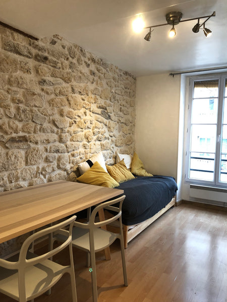 Le studio est situé dans la rue Mouffetard, à proximité de la place de la Contre Paris, France Studio, avec belle vue sur le Panthéon Entire rental unit vacation rental 29774102