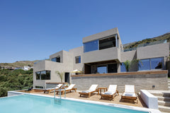 Modern Villa II is a brand new 2-bedroom villa with a shared pool, in the peacef Chania, Greece Modern Villa II, 2 BD, 2 BA, shared pool, sea view Entire villa vacation rental 704132447361517745