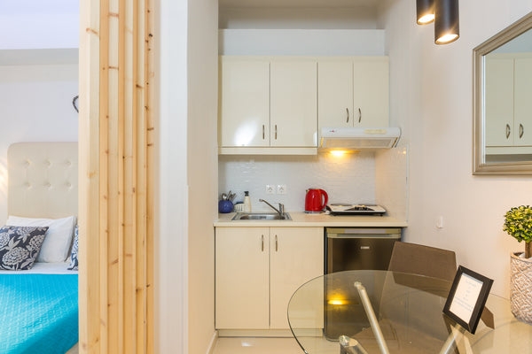 Modern, spacious studio apartment with balcony on the ground floor. Fully equipp Rethimnon, Greece Economy Apartment with Balcony Room in boutique hotel vacation rental 9321161